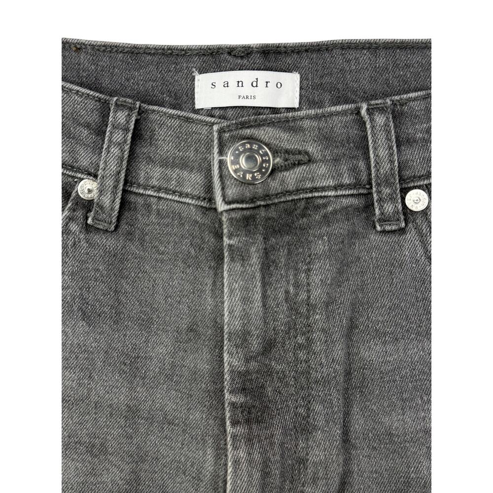 SANDRO Straight Leg Stretch Jean Size 28 Fray Hem - Picture 4 of 9